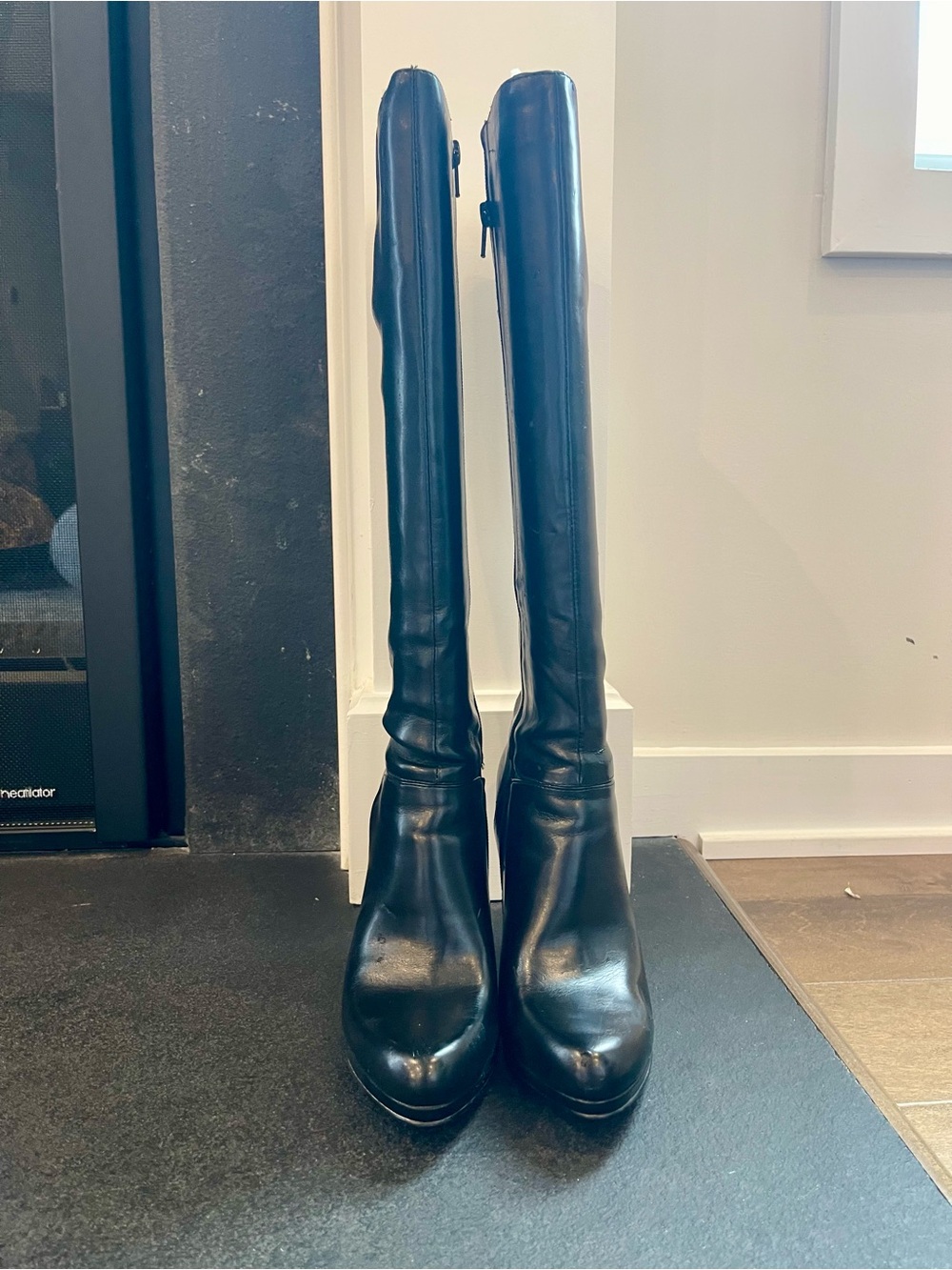 Nine West Women's Black Knee-High Stiletto Boots